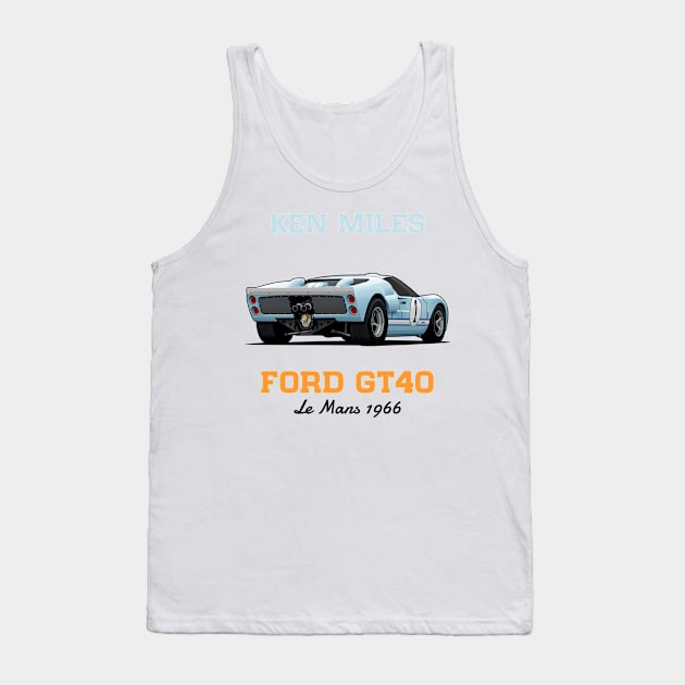 Ford GT40 Tank Top by kucingtertawa